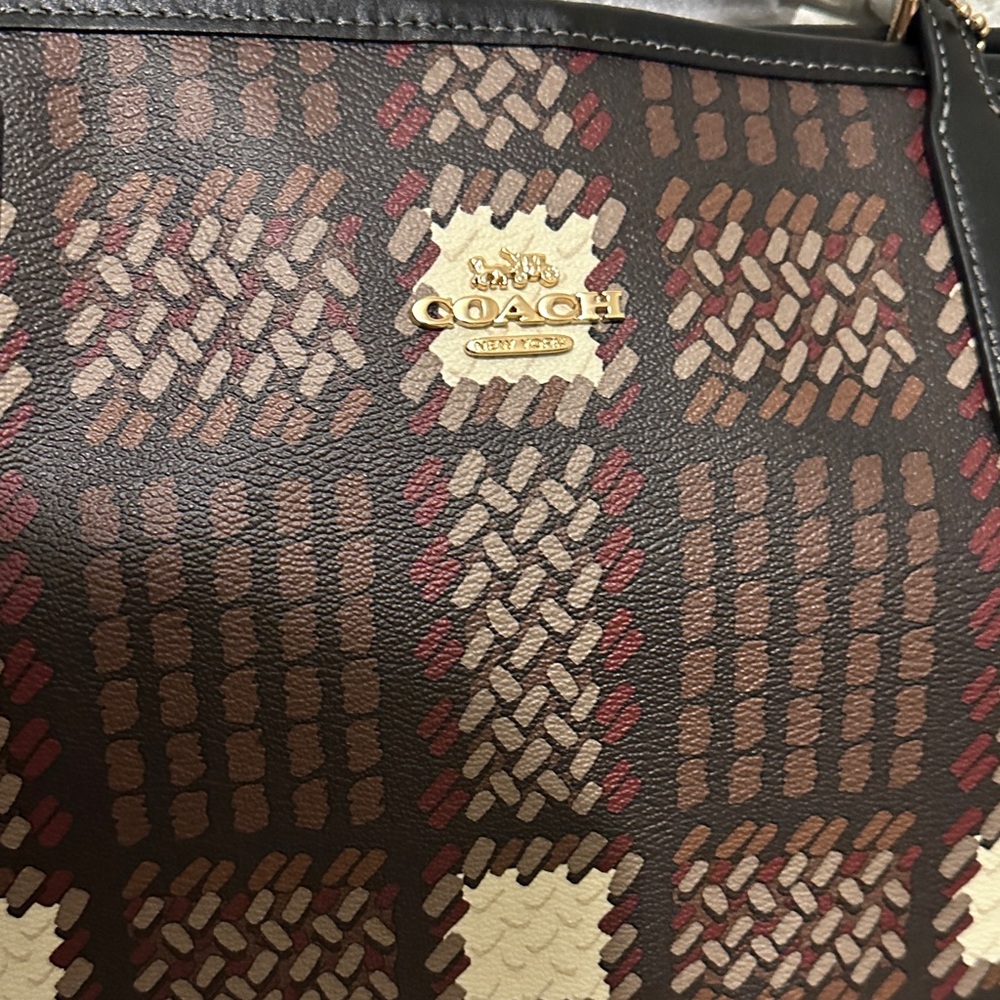 Coach Silver and Gray Tote